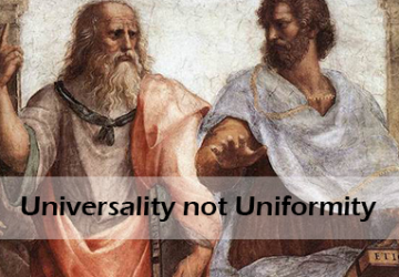 Universality not Uniformity