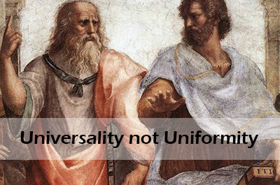 Universality not Uniformity